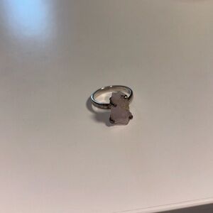 Rose Quartz Sterling silver ring